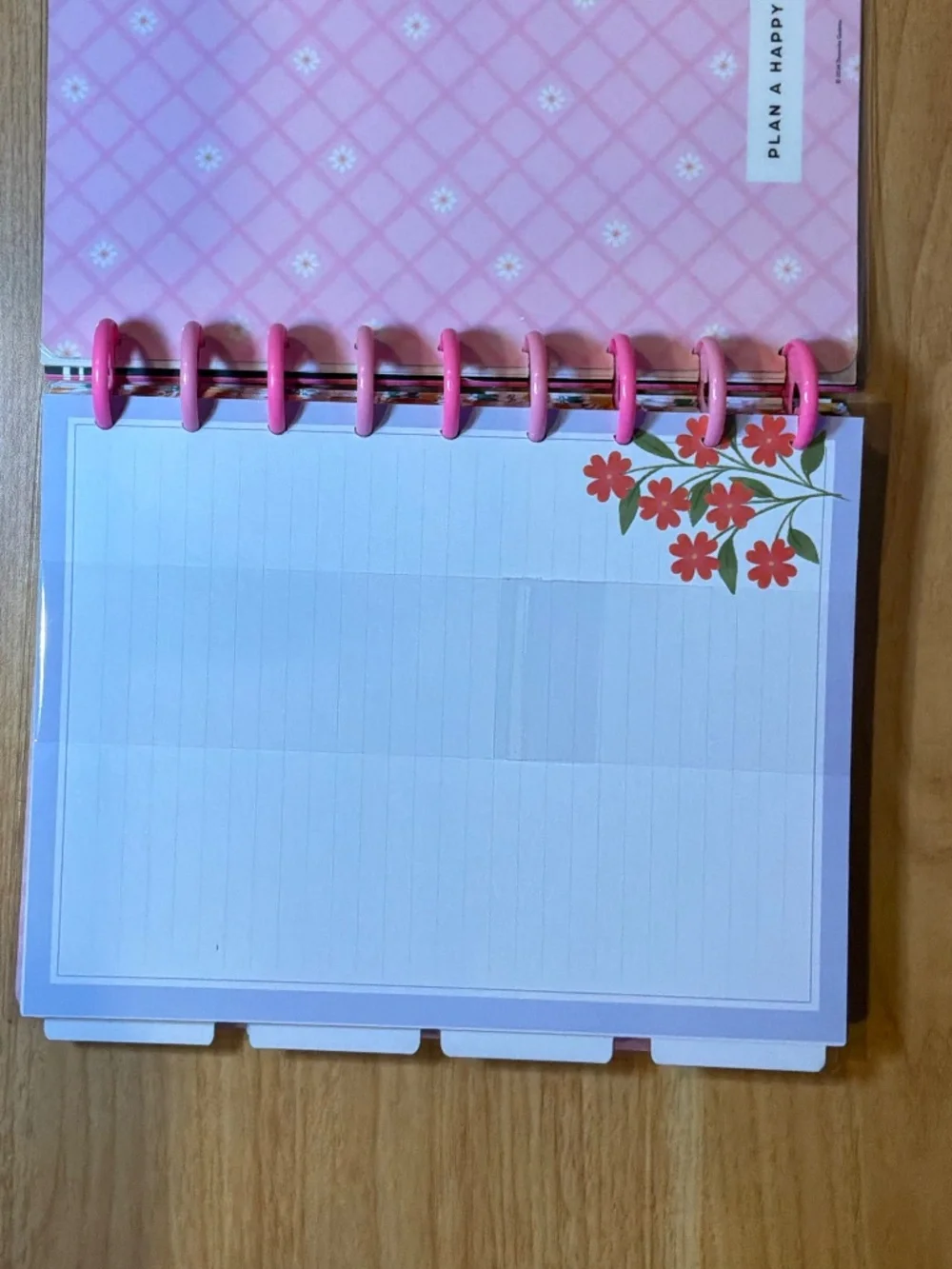 The Happy Planner includes 12